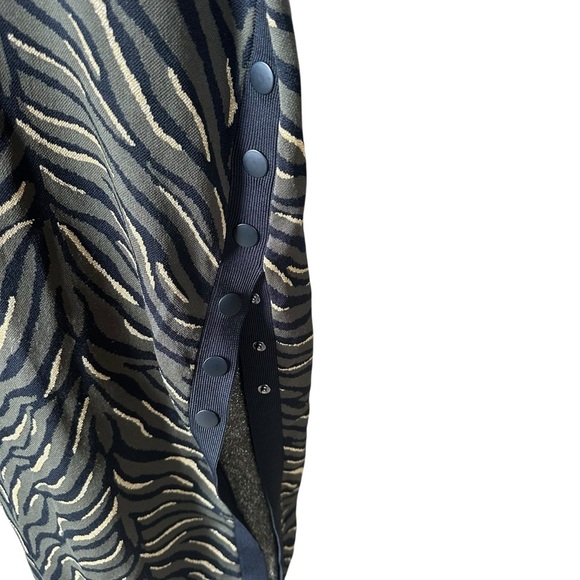 Sass & Bide Midi Dress Movement of Sound: animal print, button slot NWOT XS - Picture 7 of 10